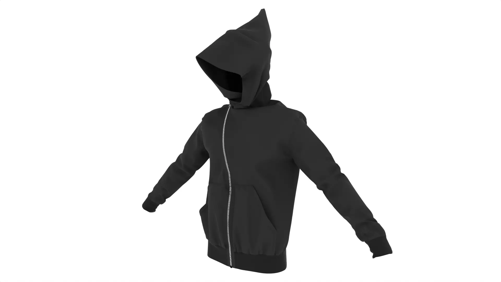Rick Owens Mountain Hoodie DRKSHDW 3D model_0
