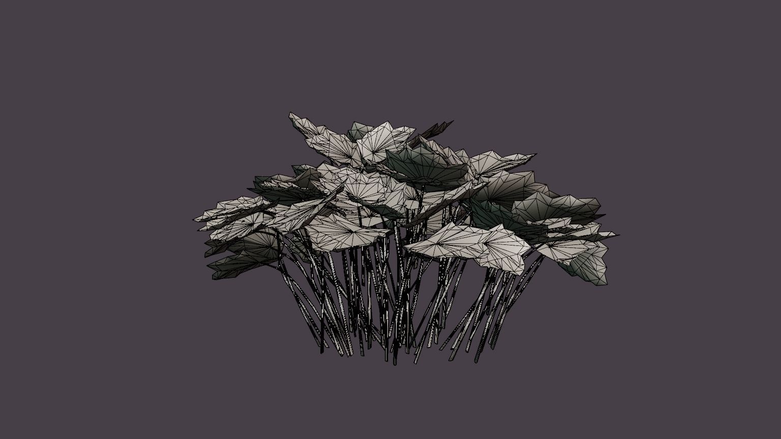 Palace Purple Coral Bells Low-poly 3D model_6