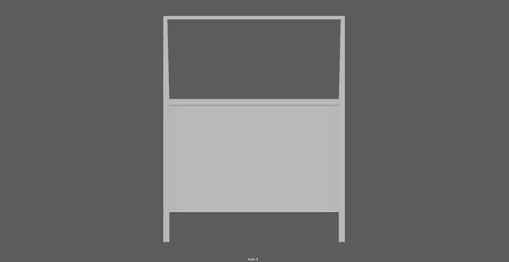 bed - canopy bed - four poster bed - queen bed Low-poly 3D model_23