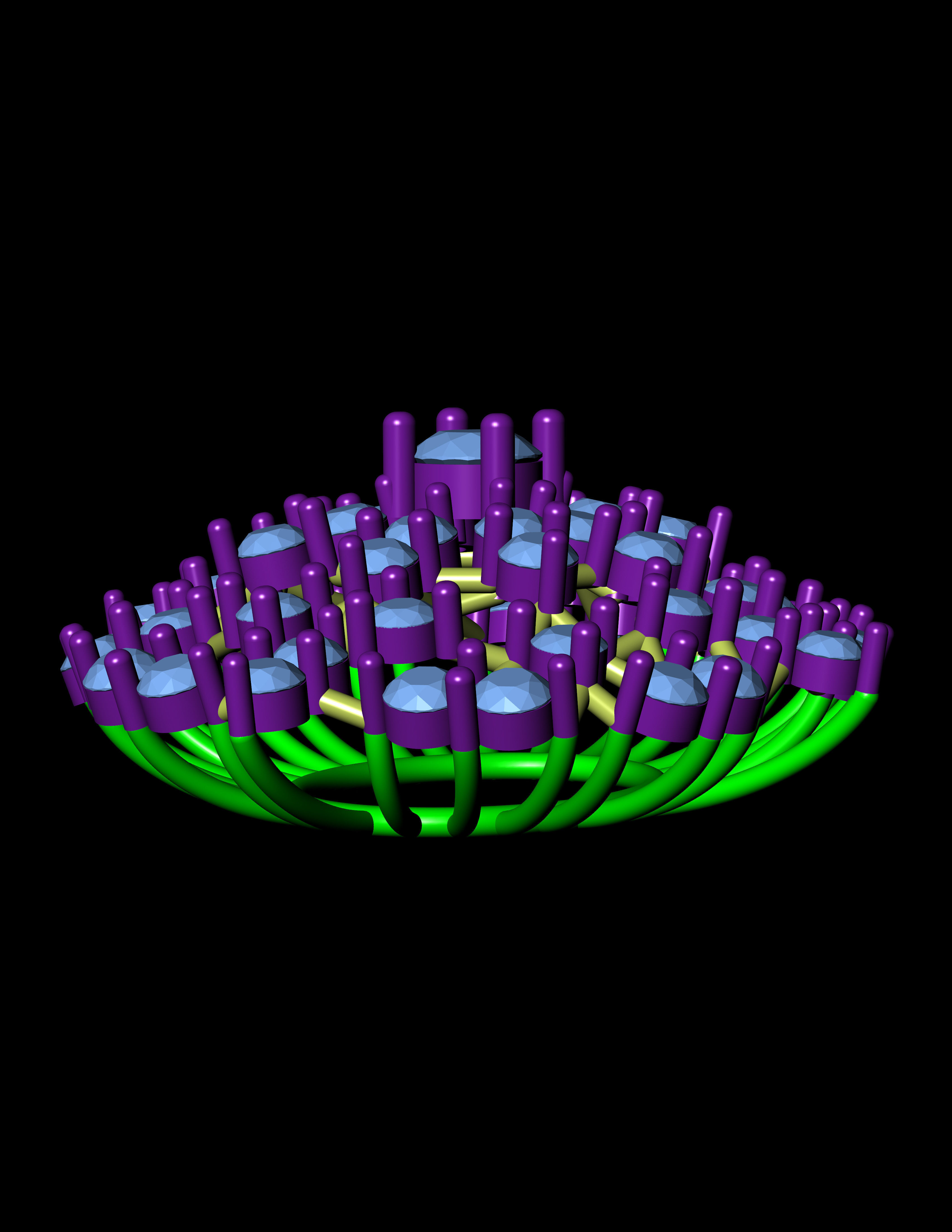 Diamond Pandent Set 3D print model 3D print model_7