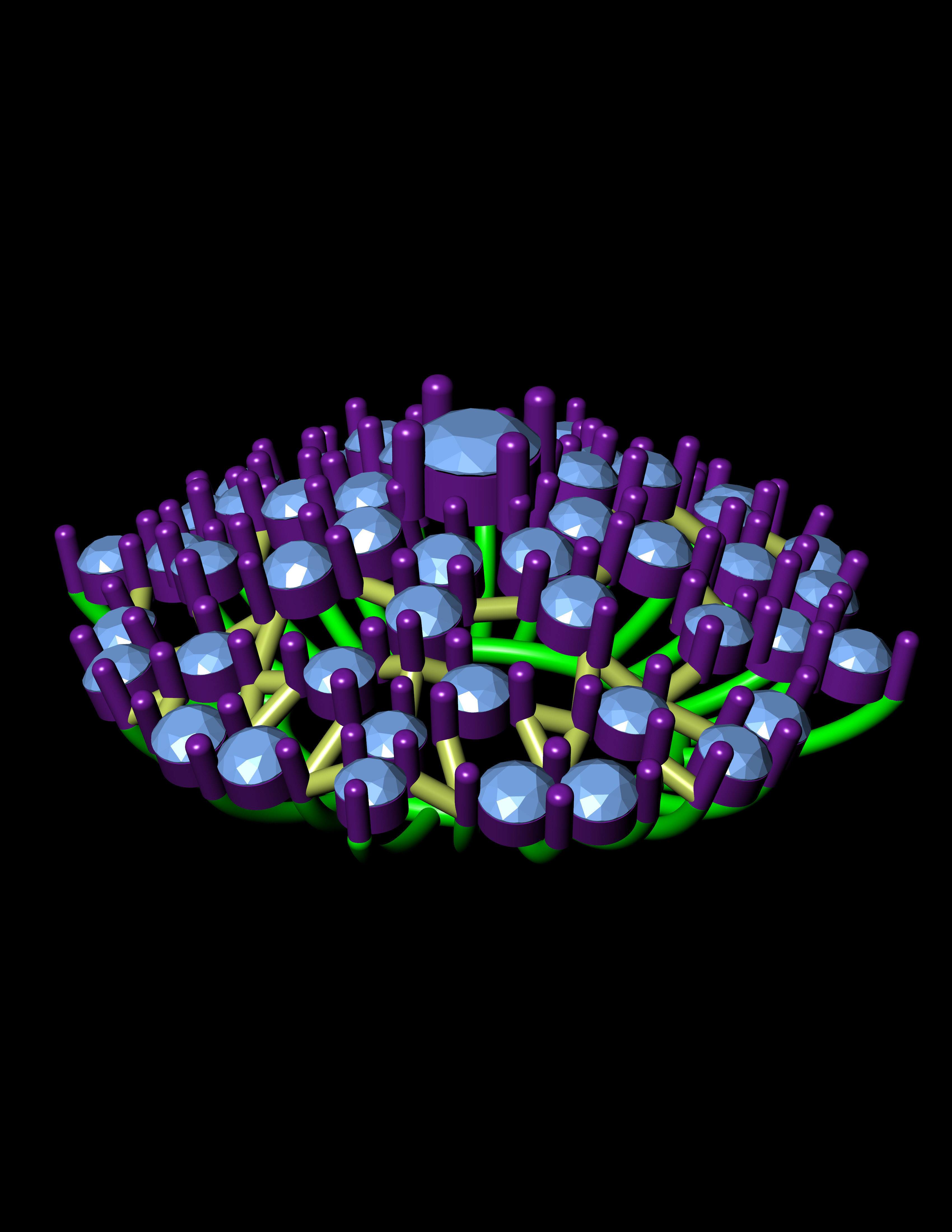 Diamond Pandent Set 3D print model 3D print model_6