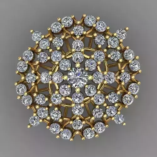 Diamond Pandent Set 3D print model