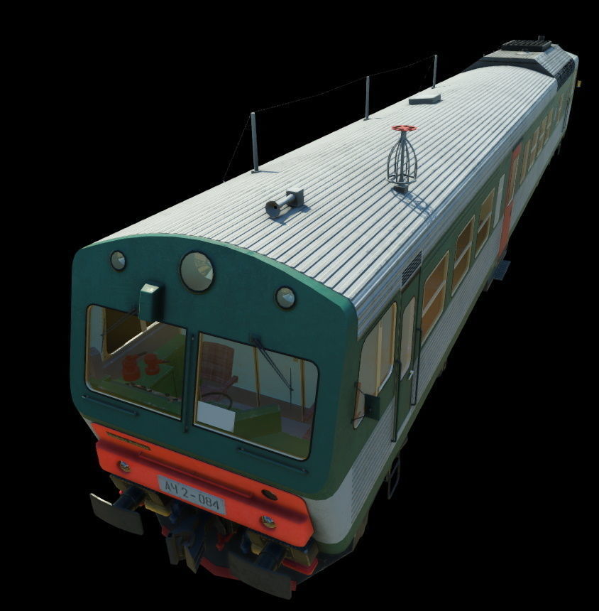 ACh2 Automotrise and APCh2 Coach Low-poly 3D model_3