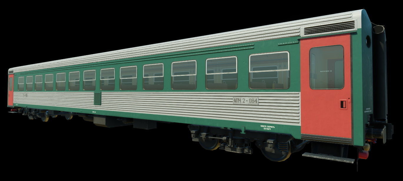 ACh2 Automotrise and APCh2 Coach Low-poly 3D model_11