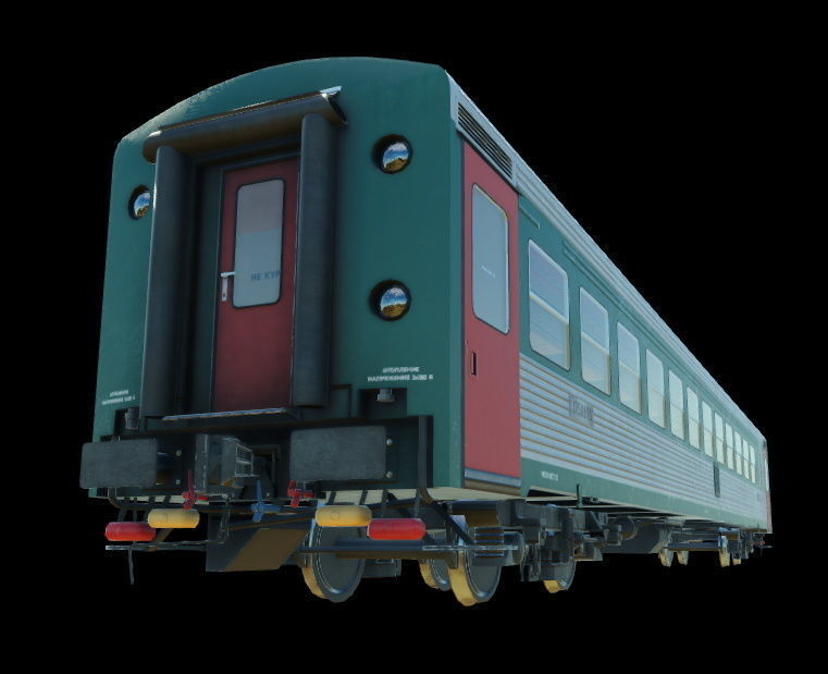 ACh2 Automotrise and APCh2 Coach Low-poly 3D model_14