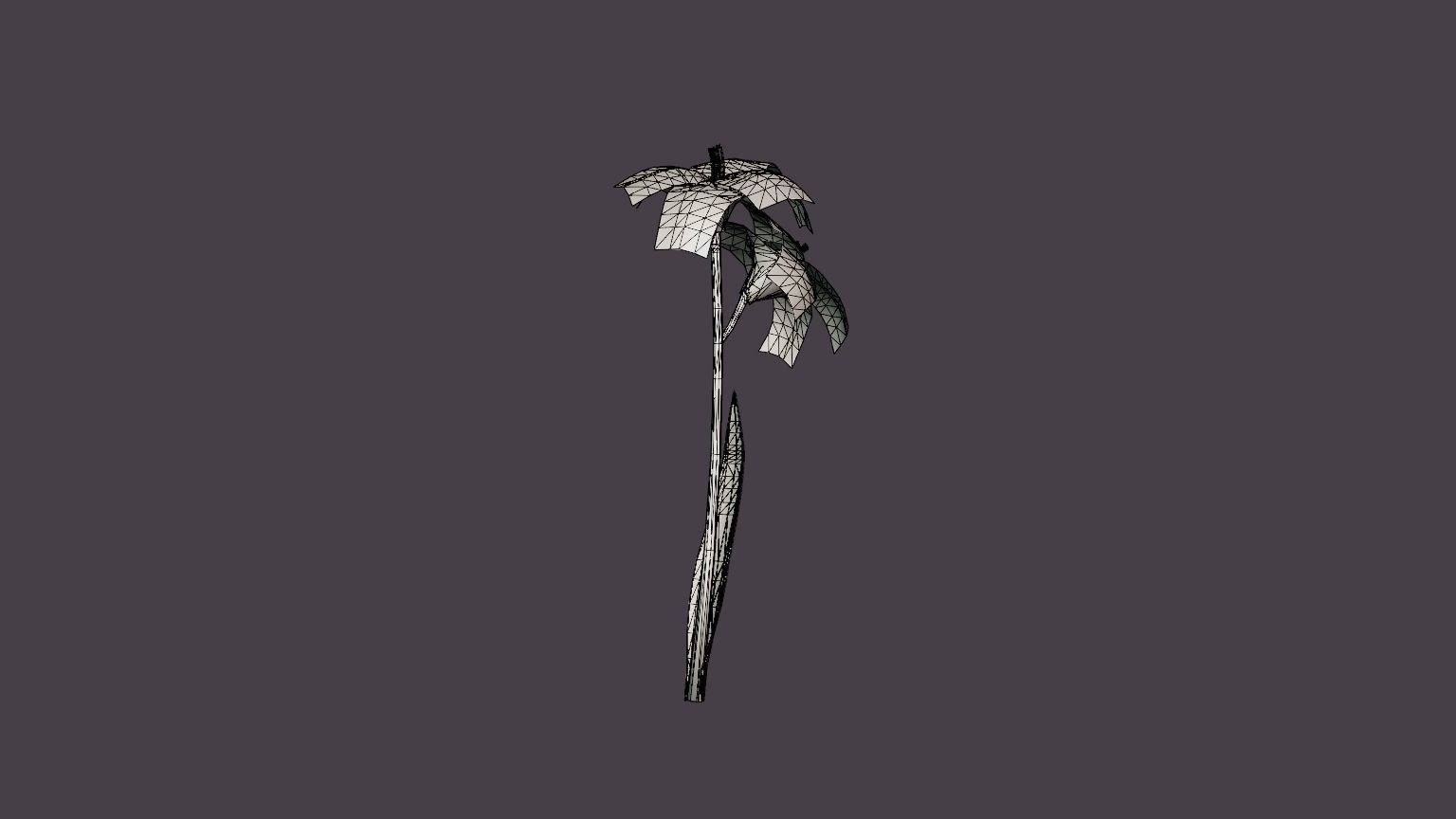 Bogeyman Daylily Low-poly 3D model_6