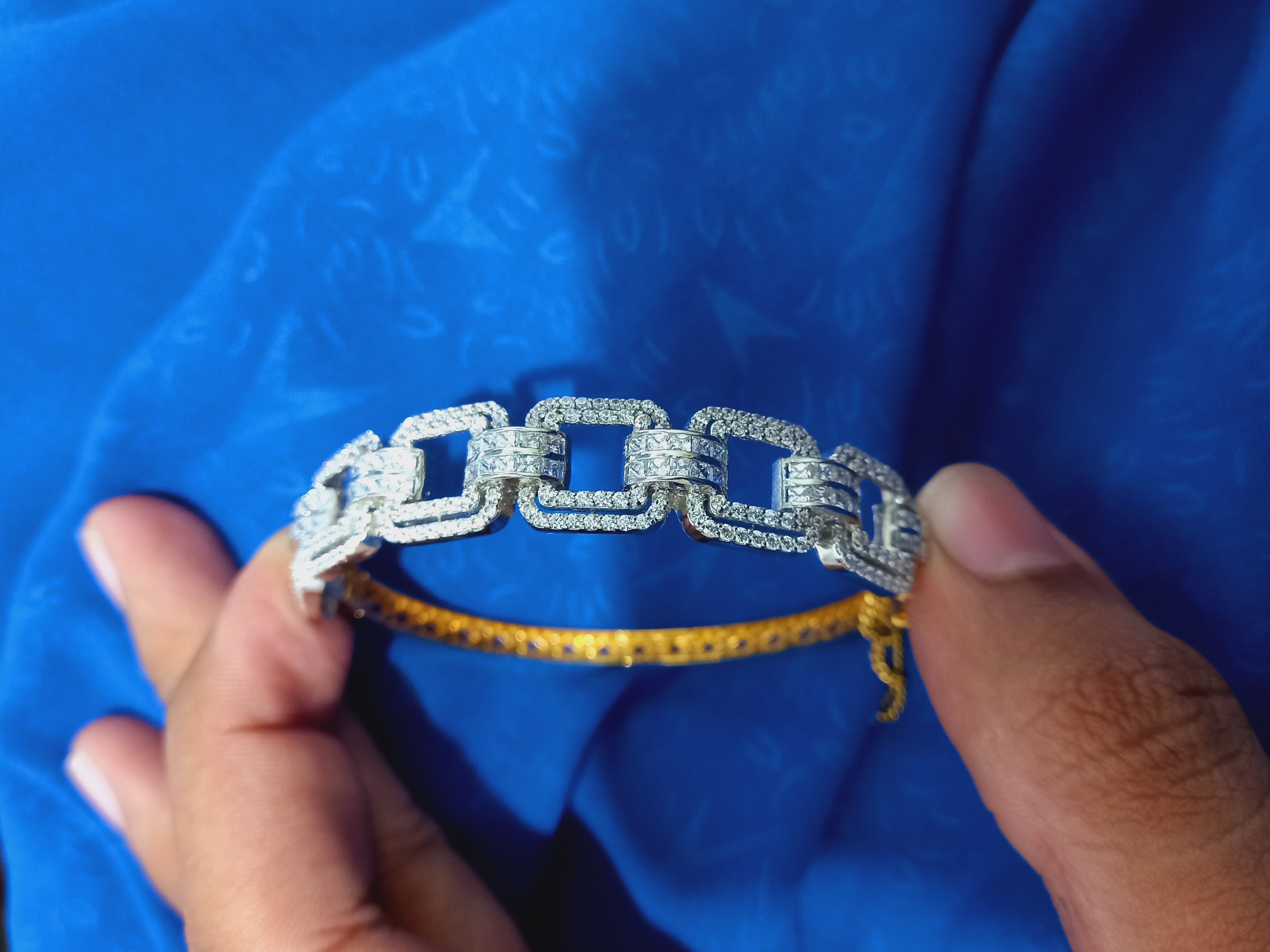 Diamond Breslet Jewellery for Women 3D print model 3D print model_15