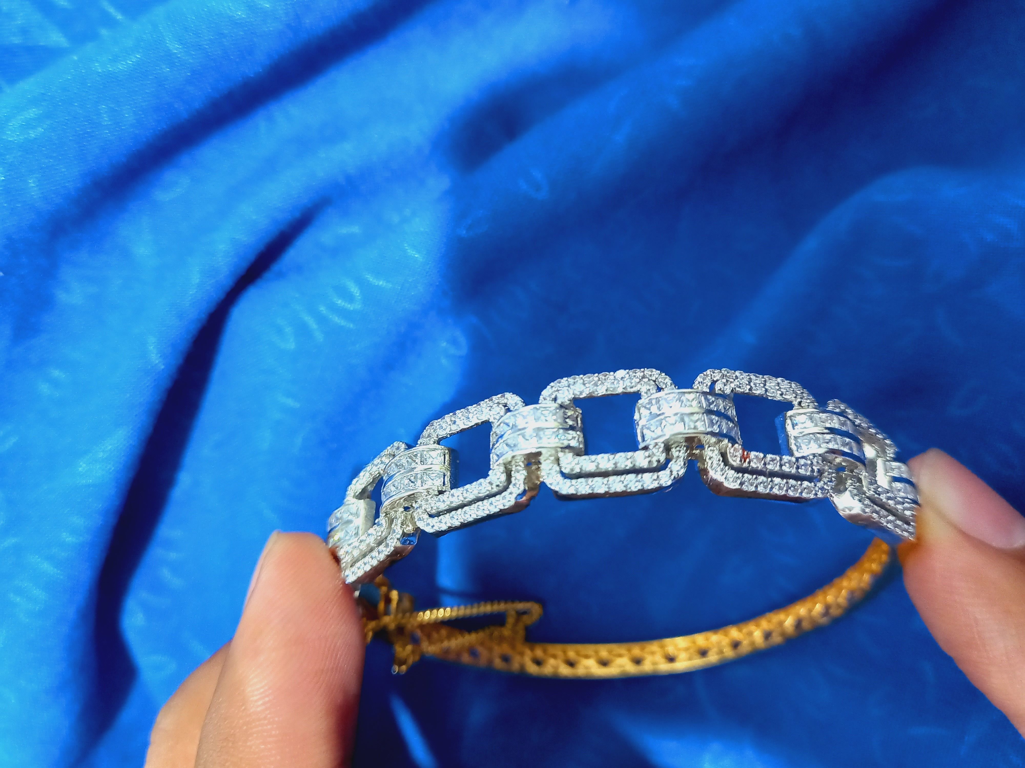 Diamond Breslet Jewellery for Women 3D print model 3D print model_21