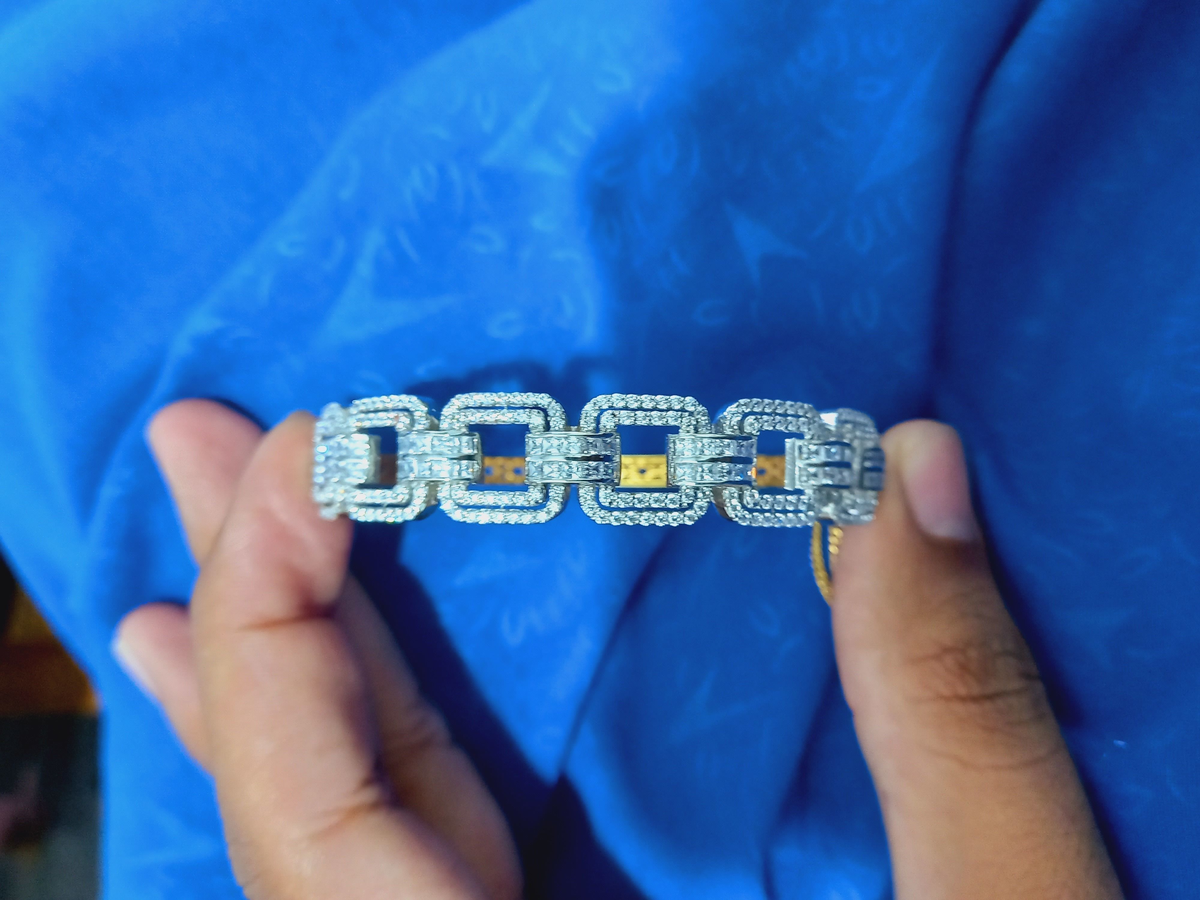 Diamond Breslet Jewellery for Women 3D print model 3D print model_14