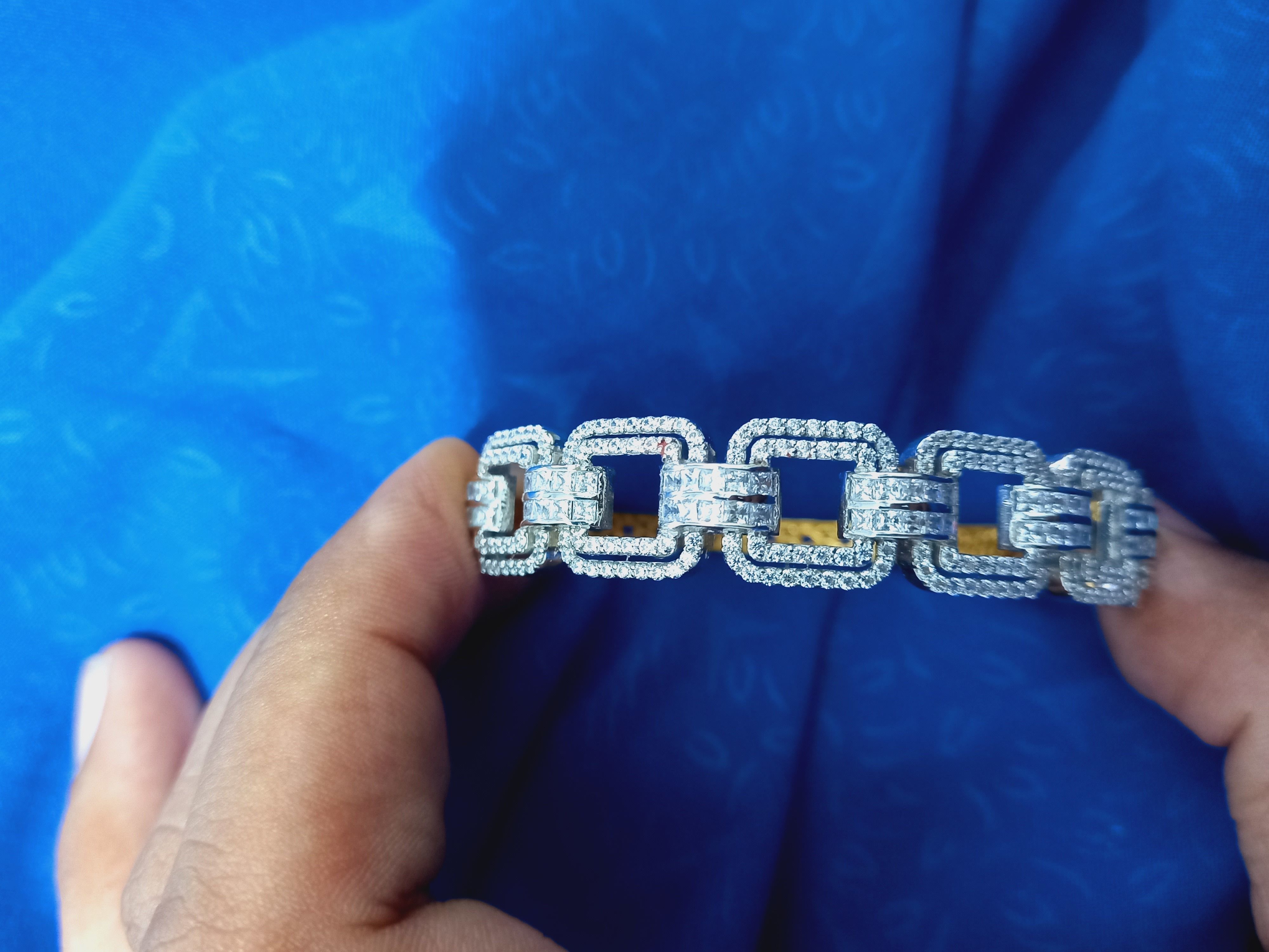 Diamond Breslet Jewellery for Women 3D print model 3D print model_16