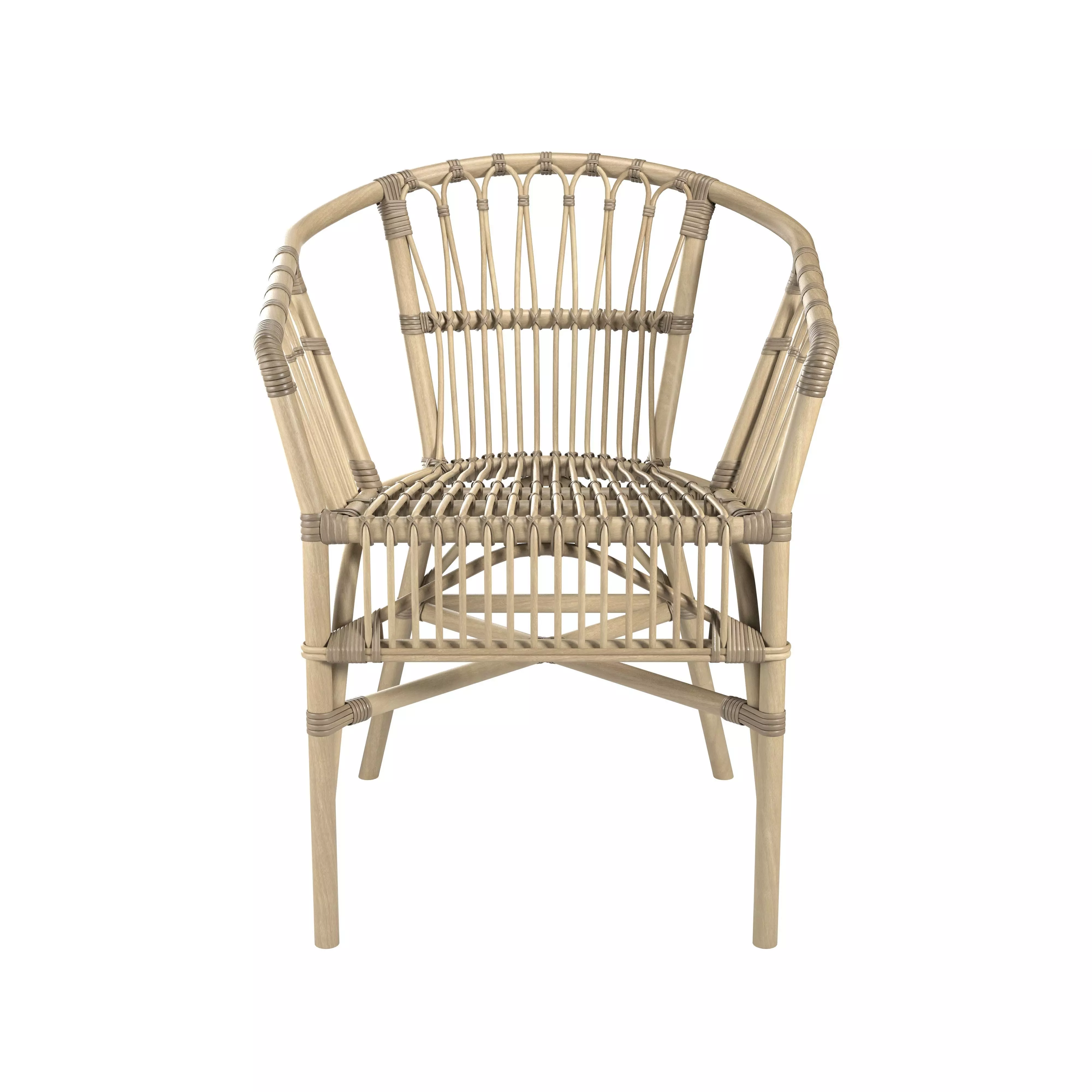 Santai Rattan Chair 3D model