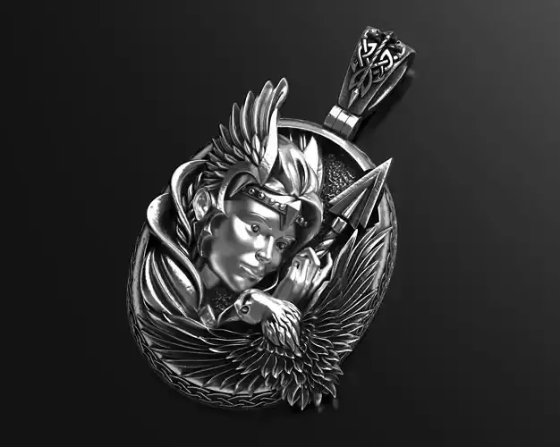 Valkyrie pendant 3D print model