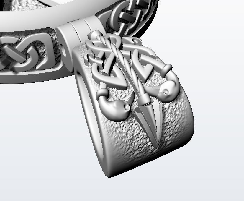 Valkyrie pendant 3D print model_16