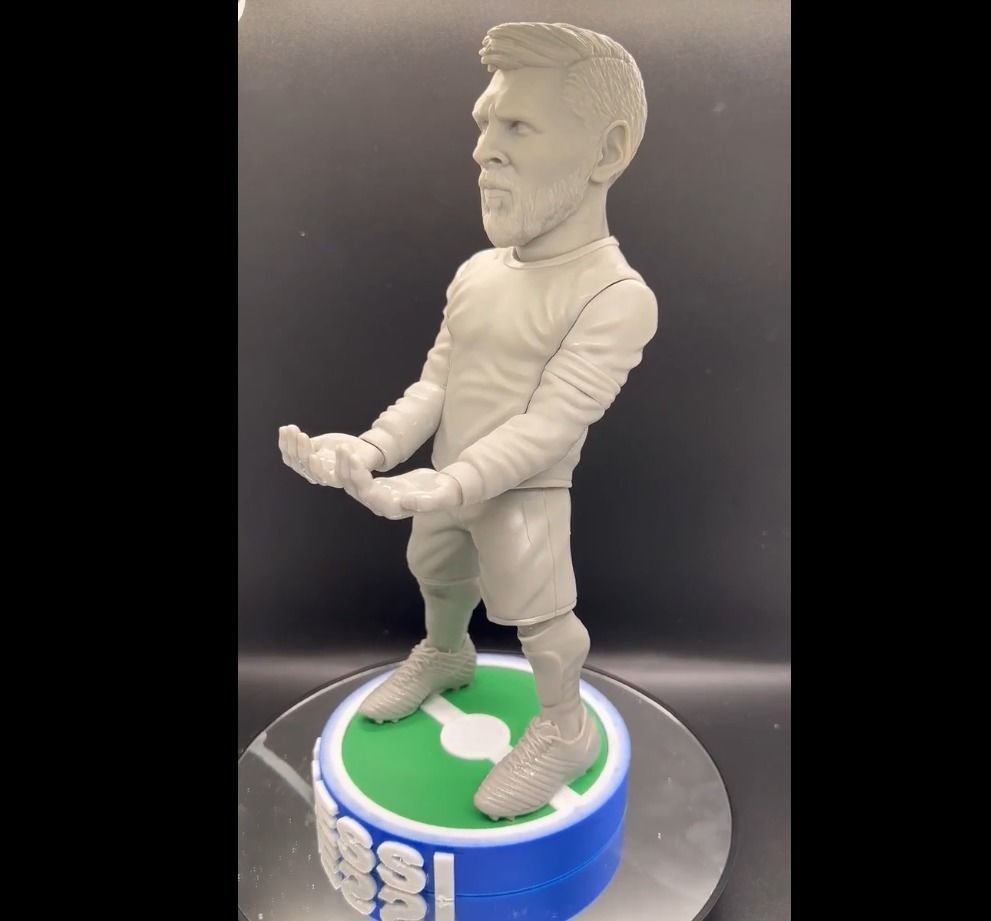 Messi joystick holder  3D print model_2