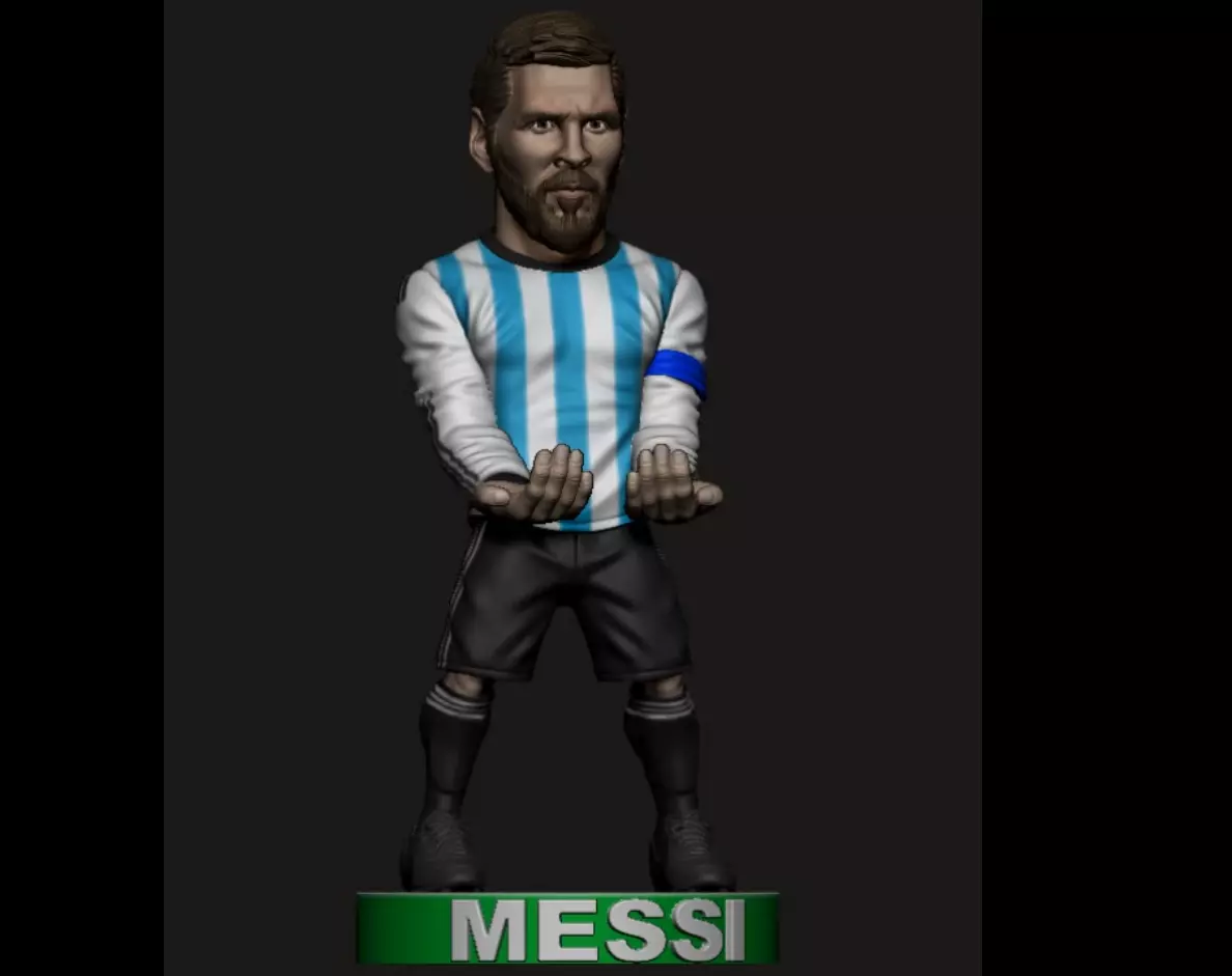 Messi joystick holder  3D print model_0