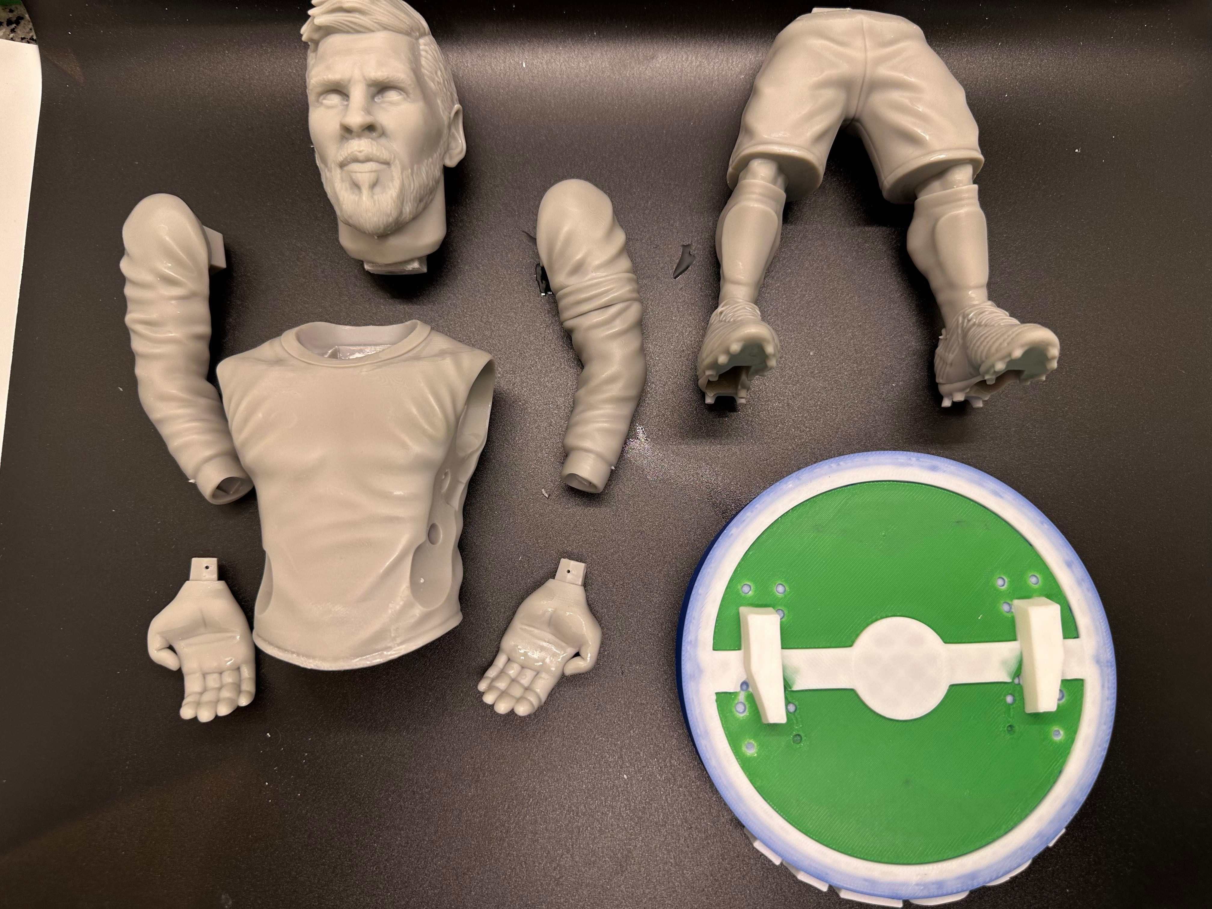 Messi joystick holder  3D print model_4