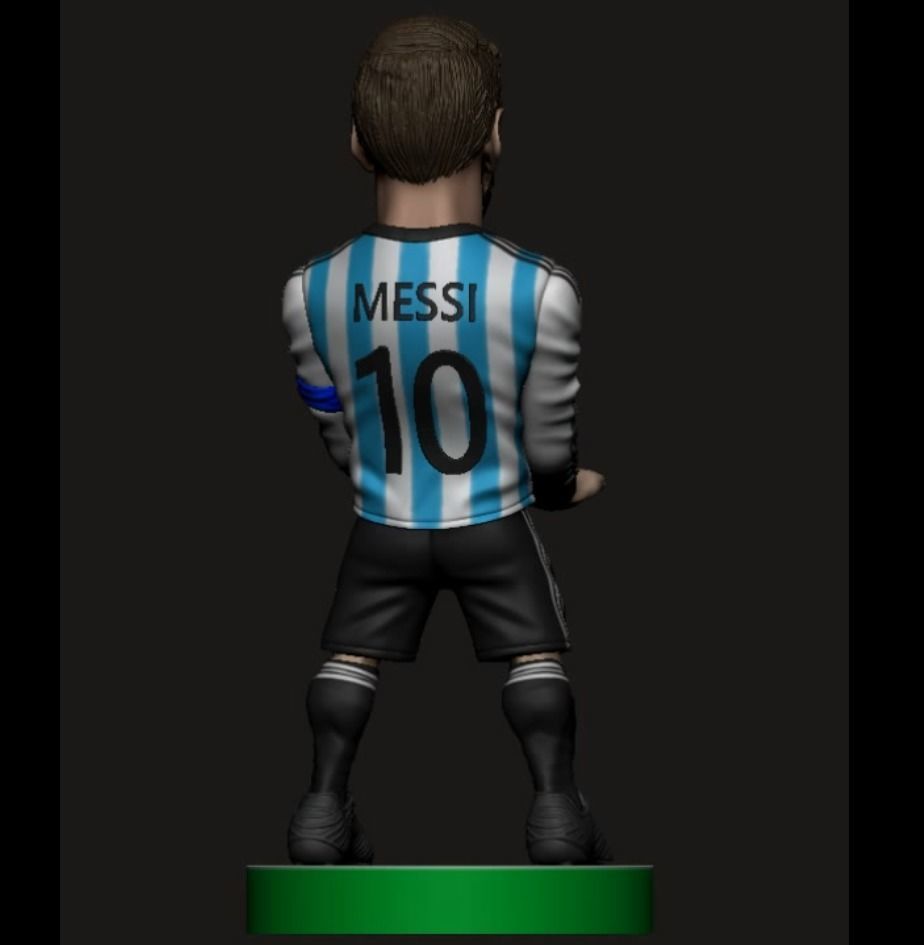 Messi joystick holder  3D print model_1