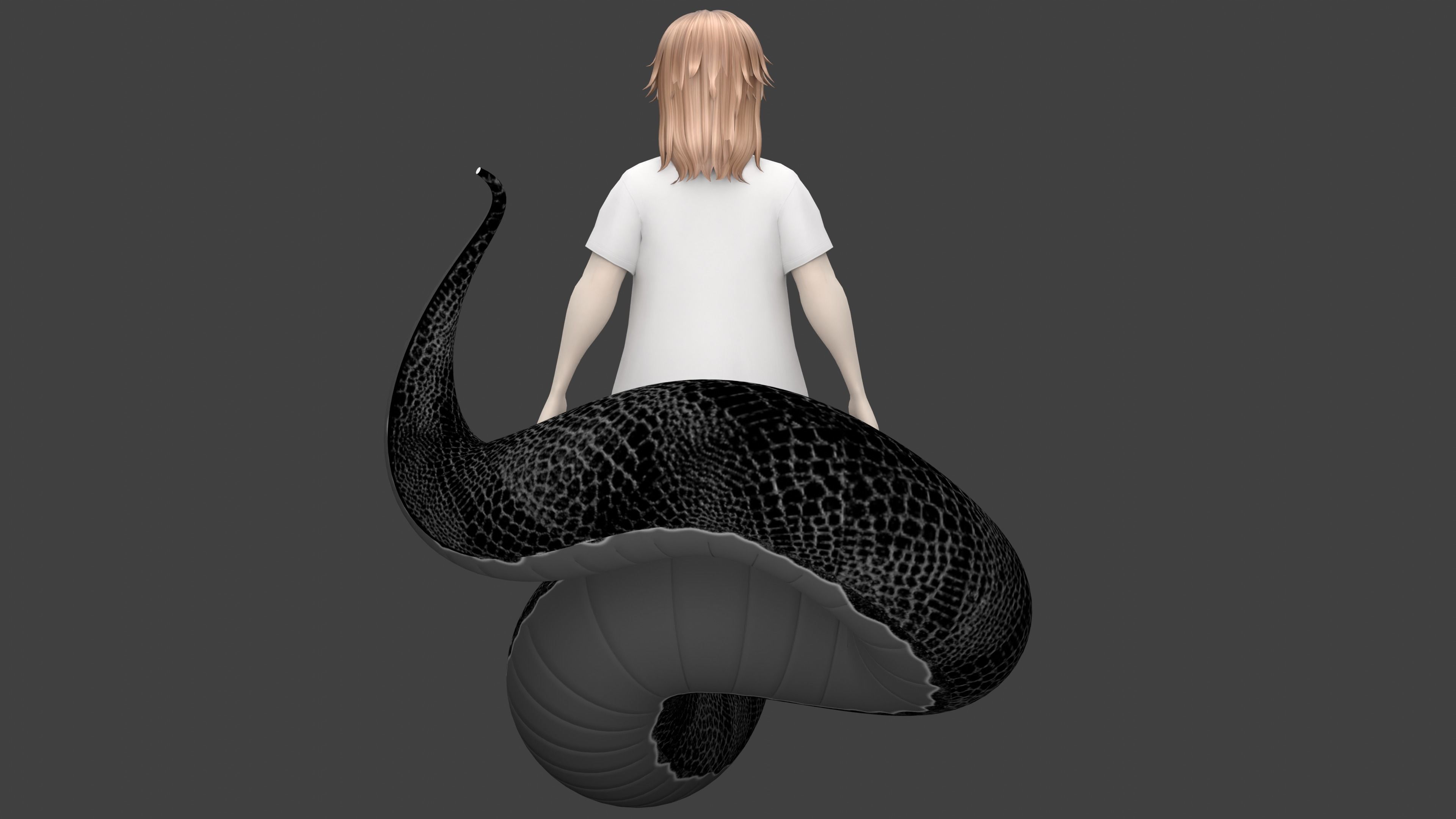 3D ANIME SNAKE BOY VRCHAT AVATAR 3D model_6