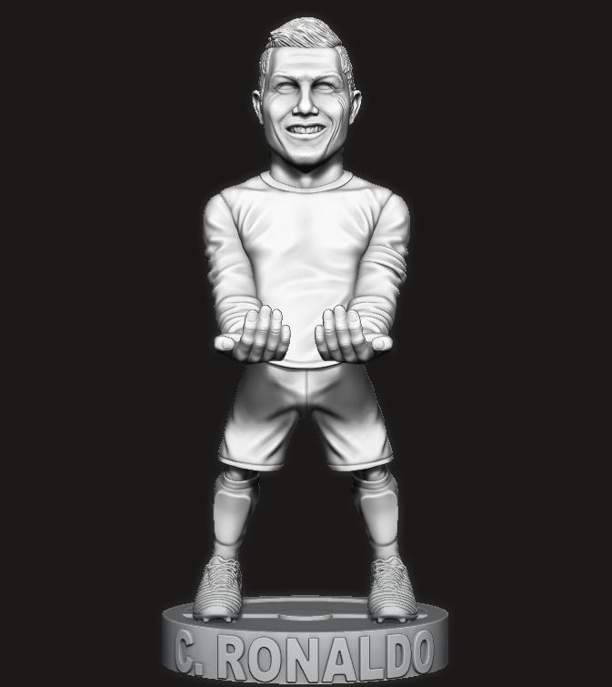 Cristiano Ronaldo joystick holder 3D print model_6