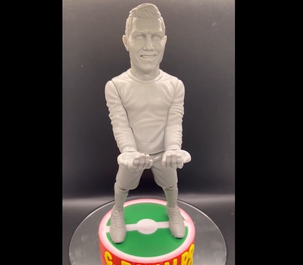Cristiano Ronaldo joystick holder 3D print model_2