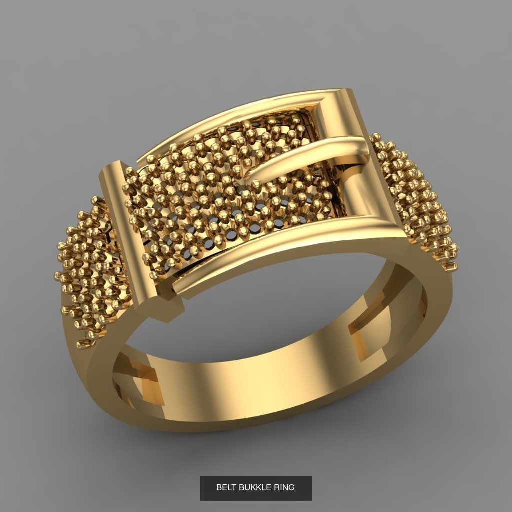 Wedding Engagement Women Rings 3D print model 3D Model Collection_32