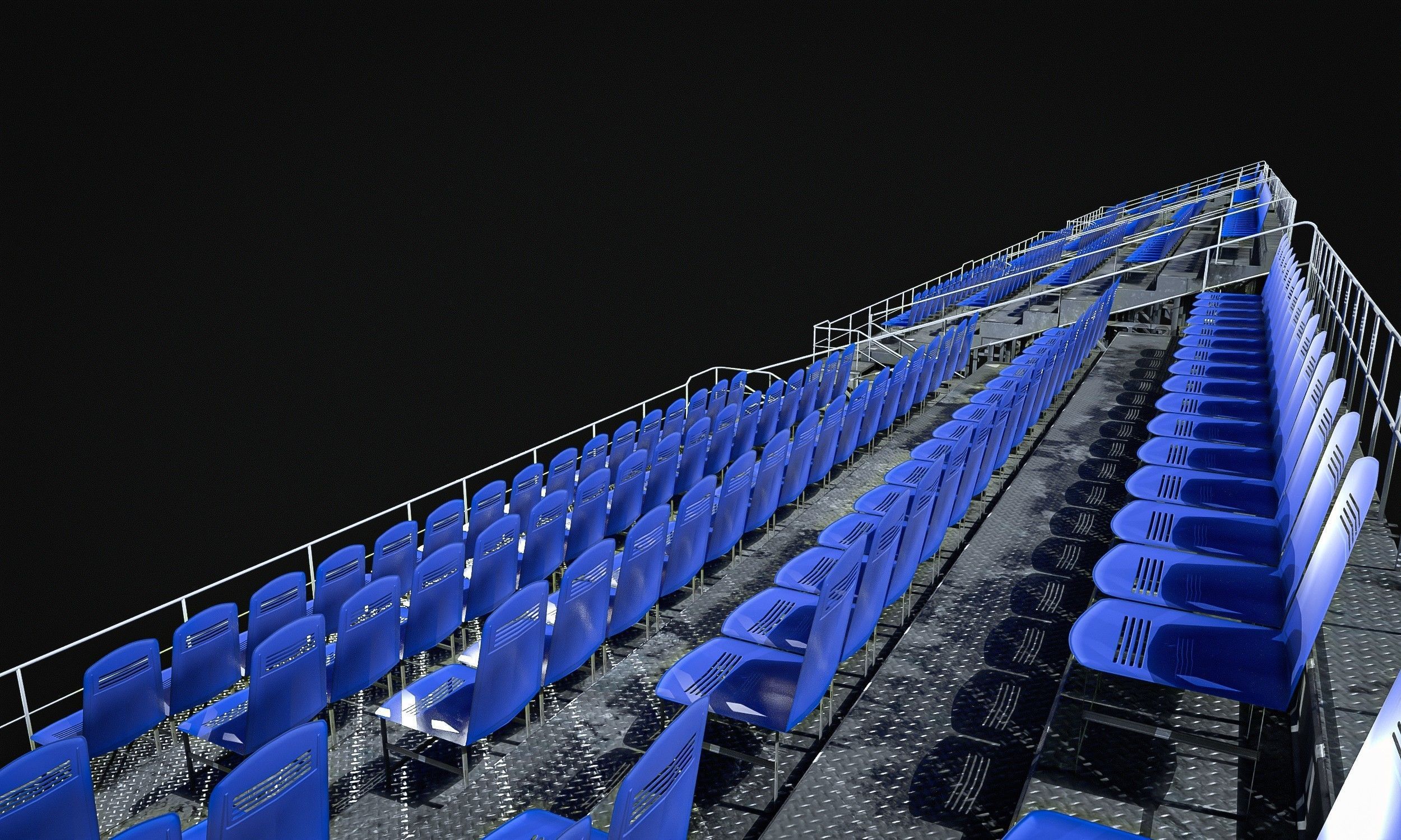 Audience  Stands  Pack Low-poly 3D model_2