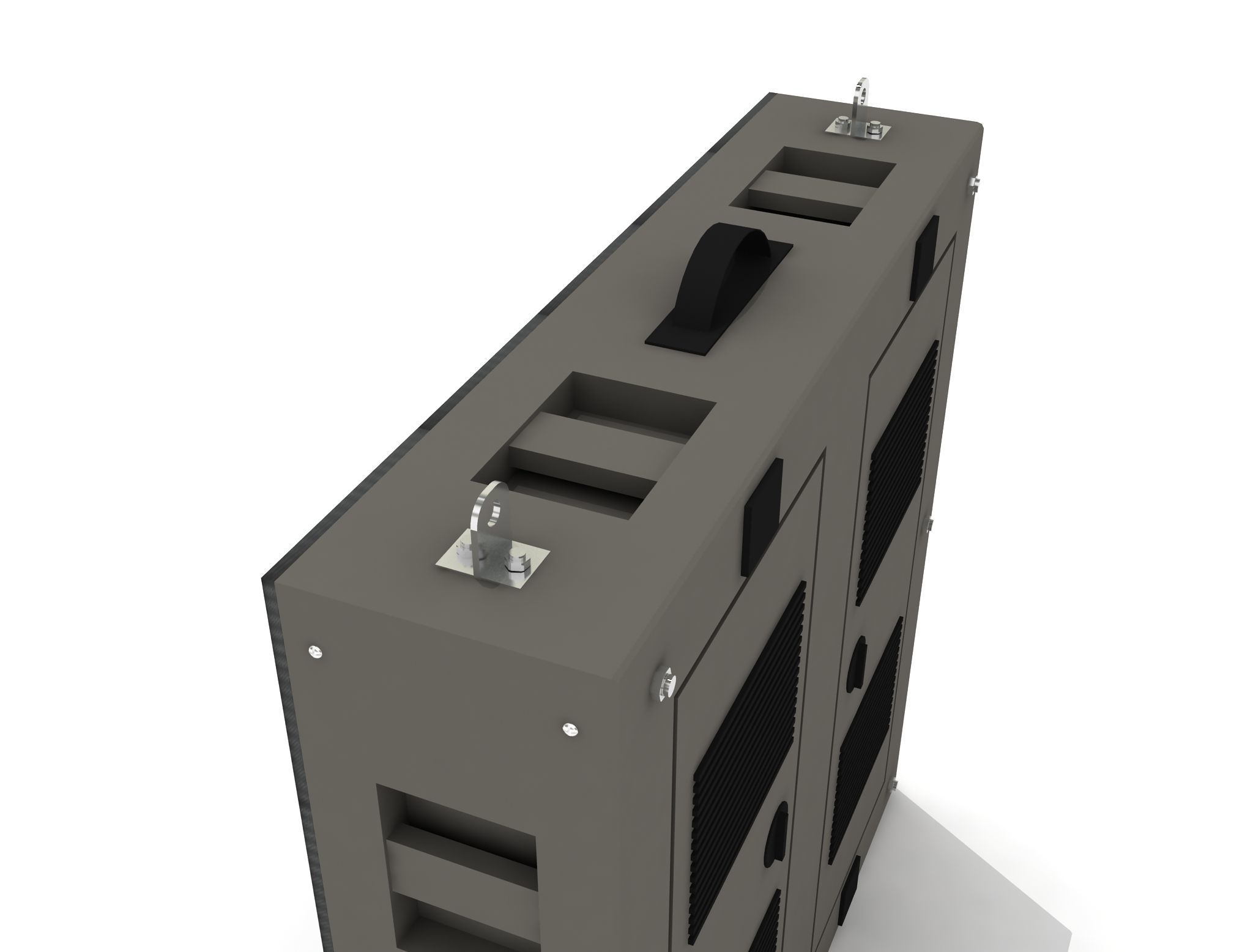 Led Display Panel 3D model Low-poly 3D model_4