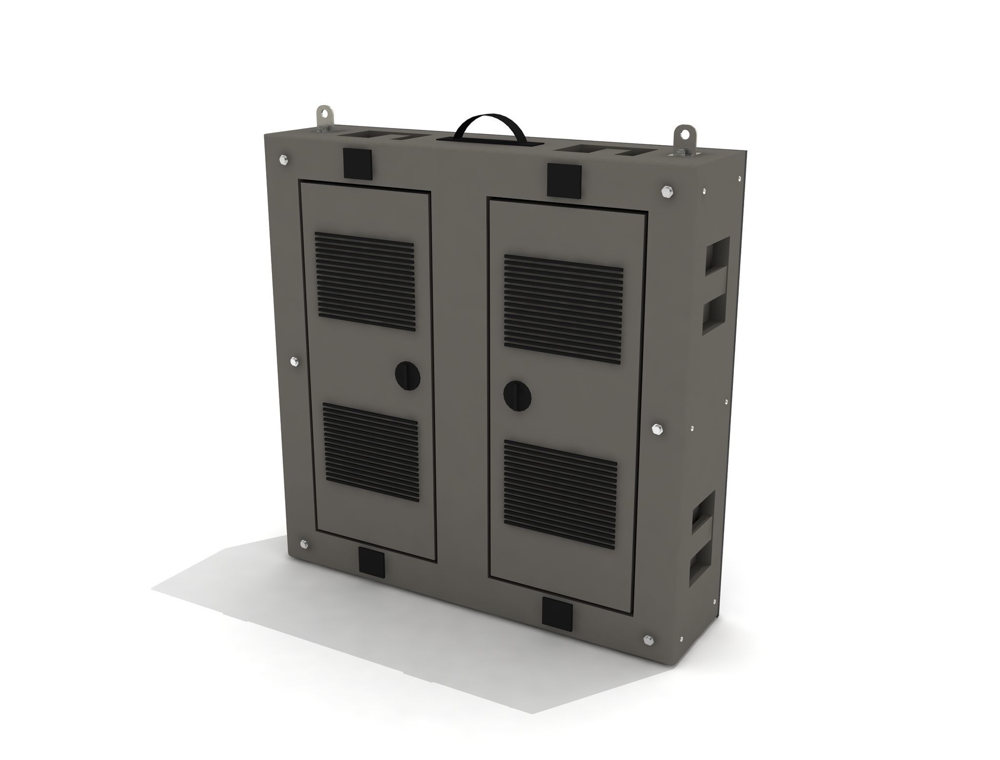 Led Display Panel 3D model Low-poly 3D model_3