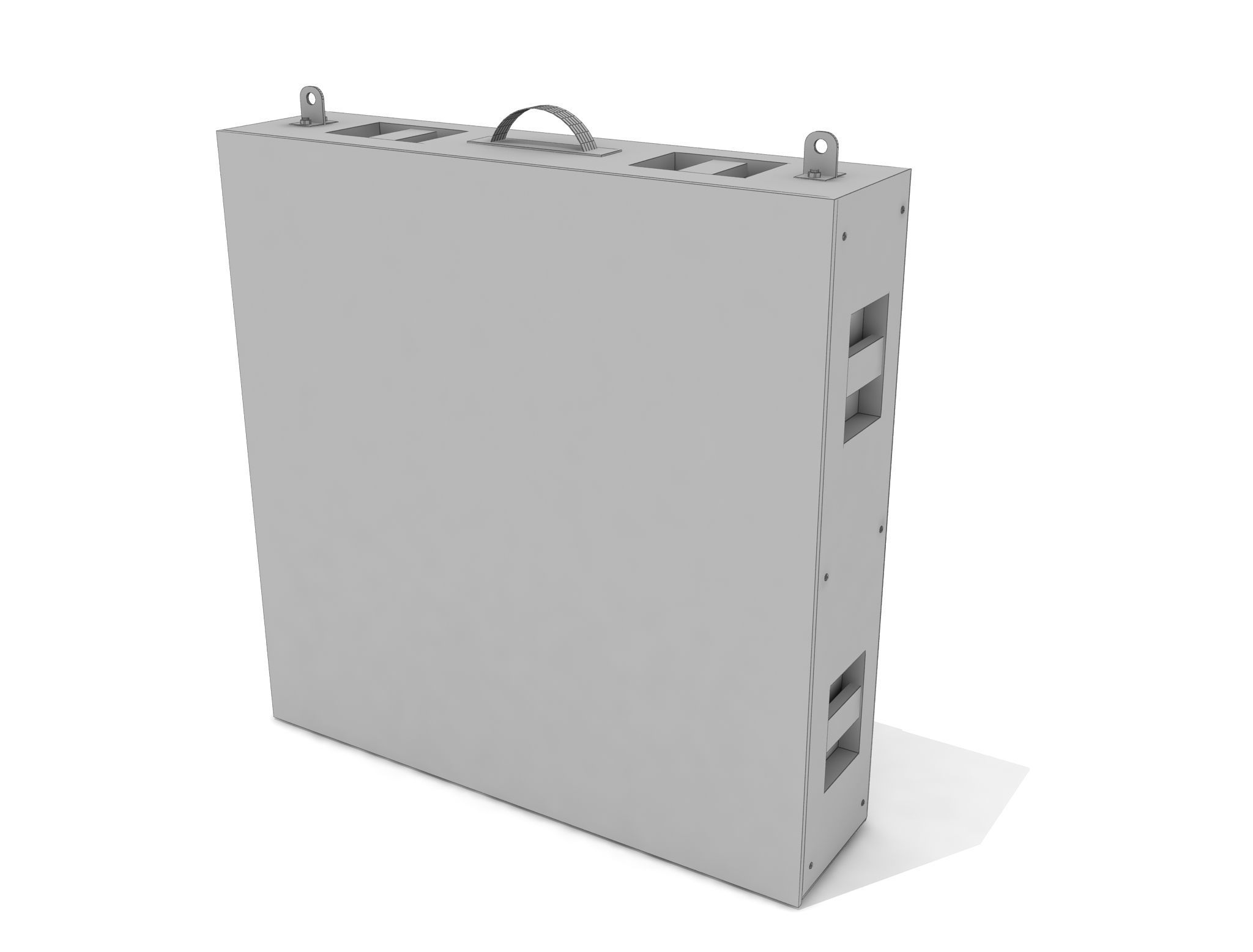 Led Display Panel 3D model Low-poly 3D model_9