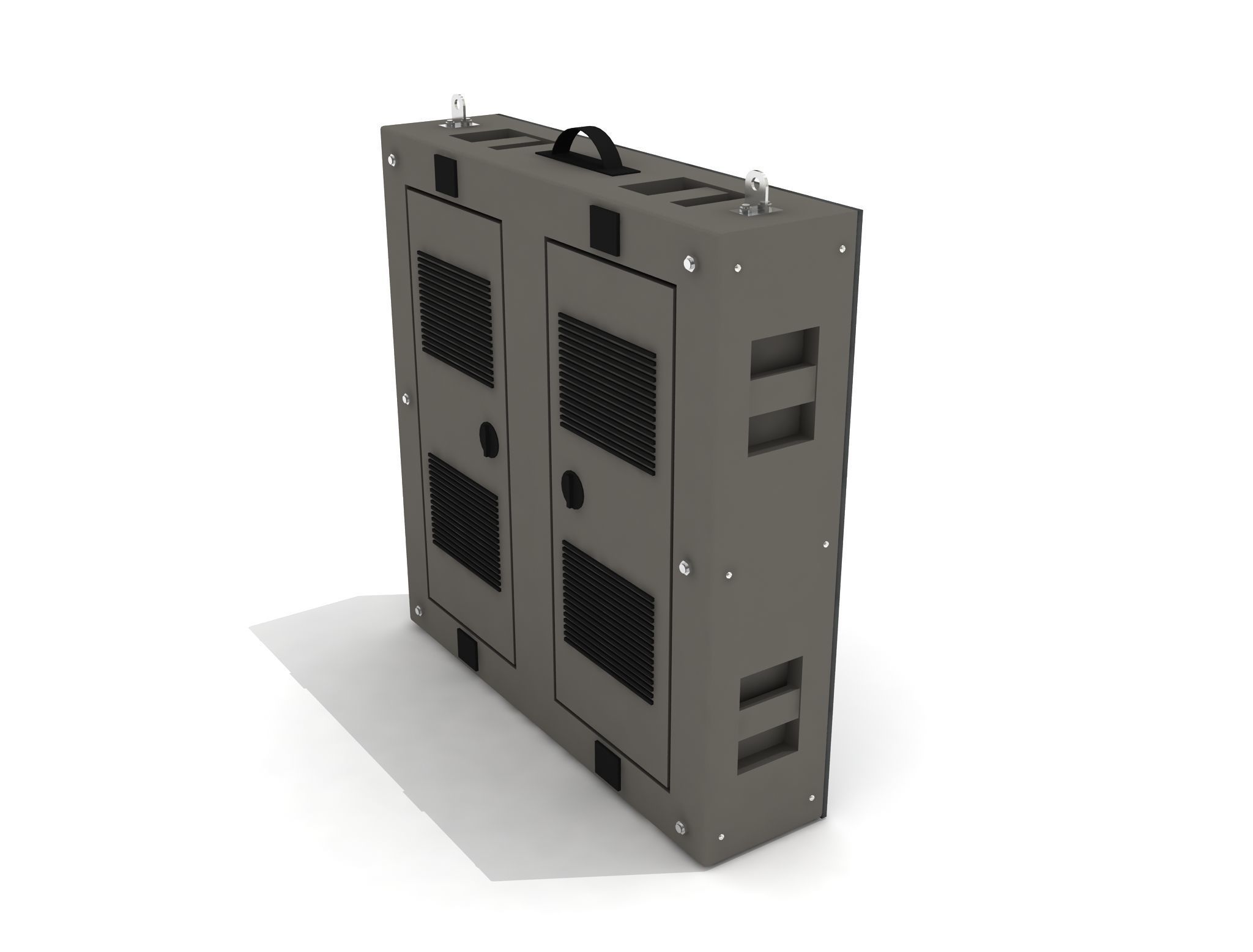 Led Display Panel 3D model Low-poly 3D model_2