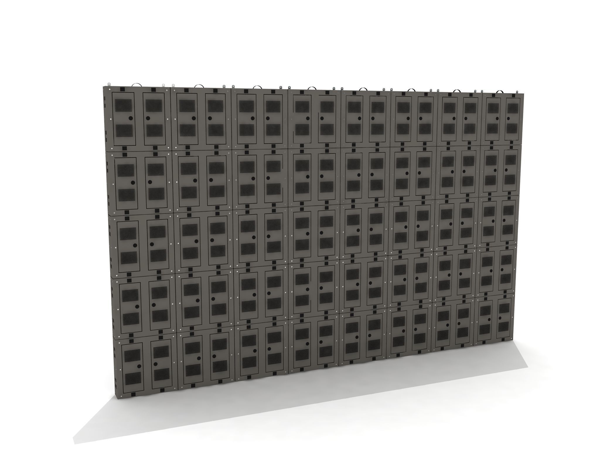 Led Display Panel 3D model Low-poly 3D model_7