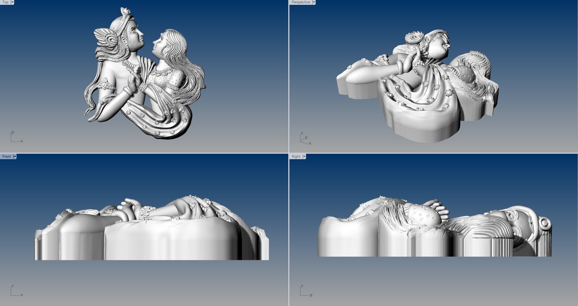RATHA KRISHNA PENDENT 3D print model_4