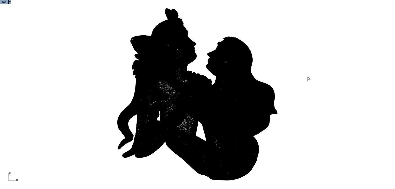 RATHA KRISHNA PENDENT 3D print model_2