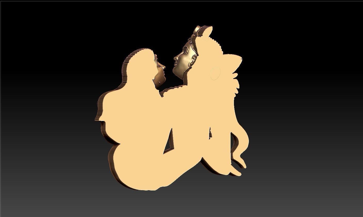 RATHA KRISHNA PENDENT 3D print model_9