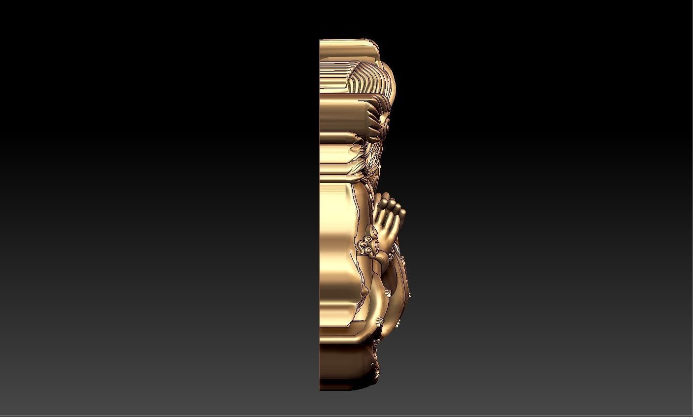RATHA KRISHNA PENDENT 3D print model_7