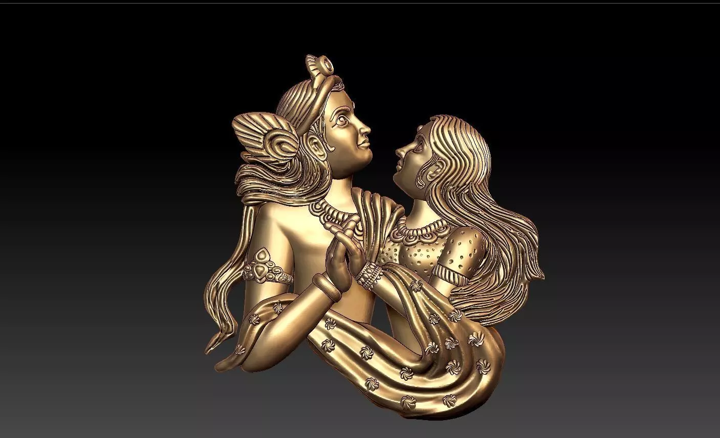 RATHA KRISHNA PENDENT 3D print model_0