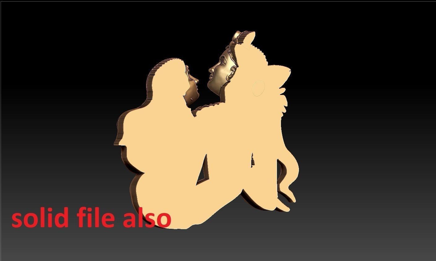 RATHA KRISHNA PENDENT 3D print model_10