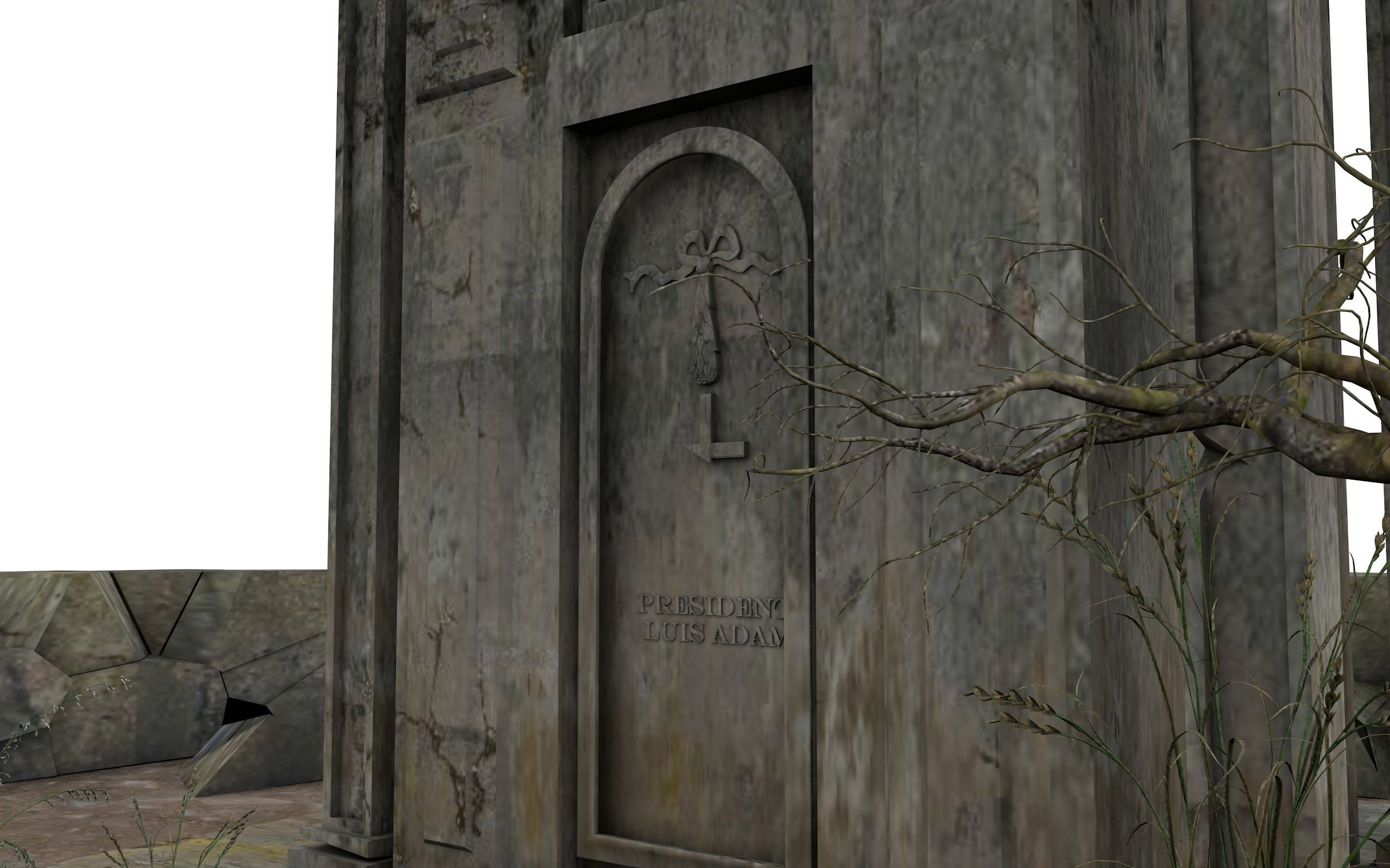 Cemetery Pack 3D model_10