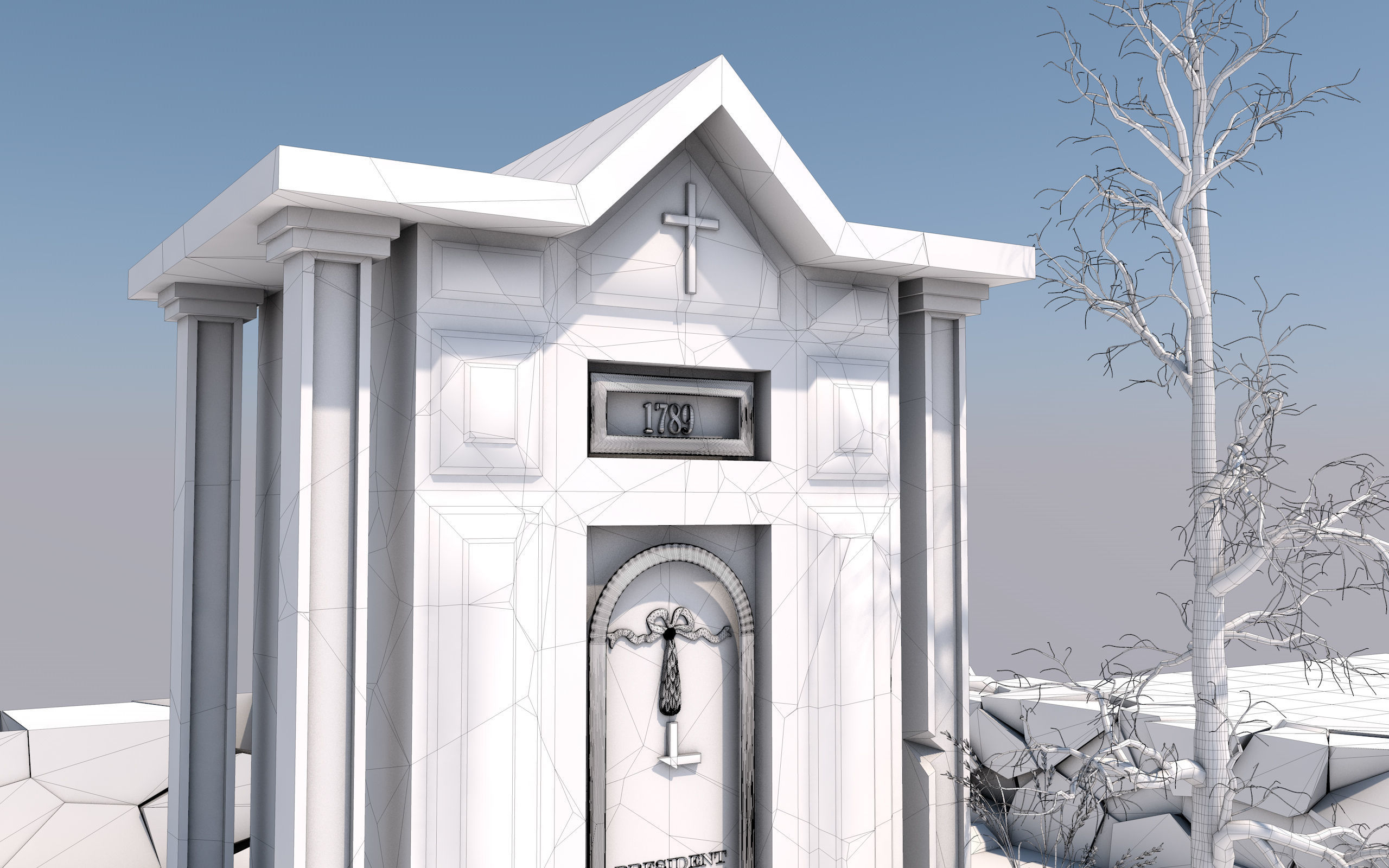 Cemetery Pack 3D model_41