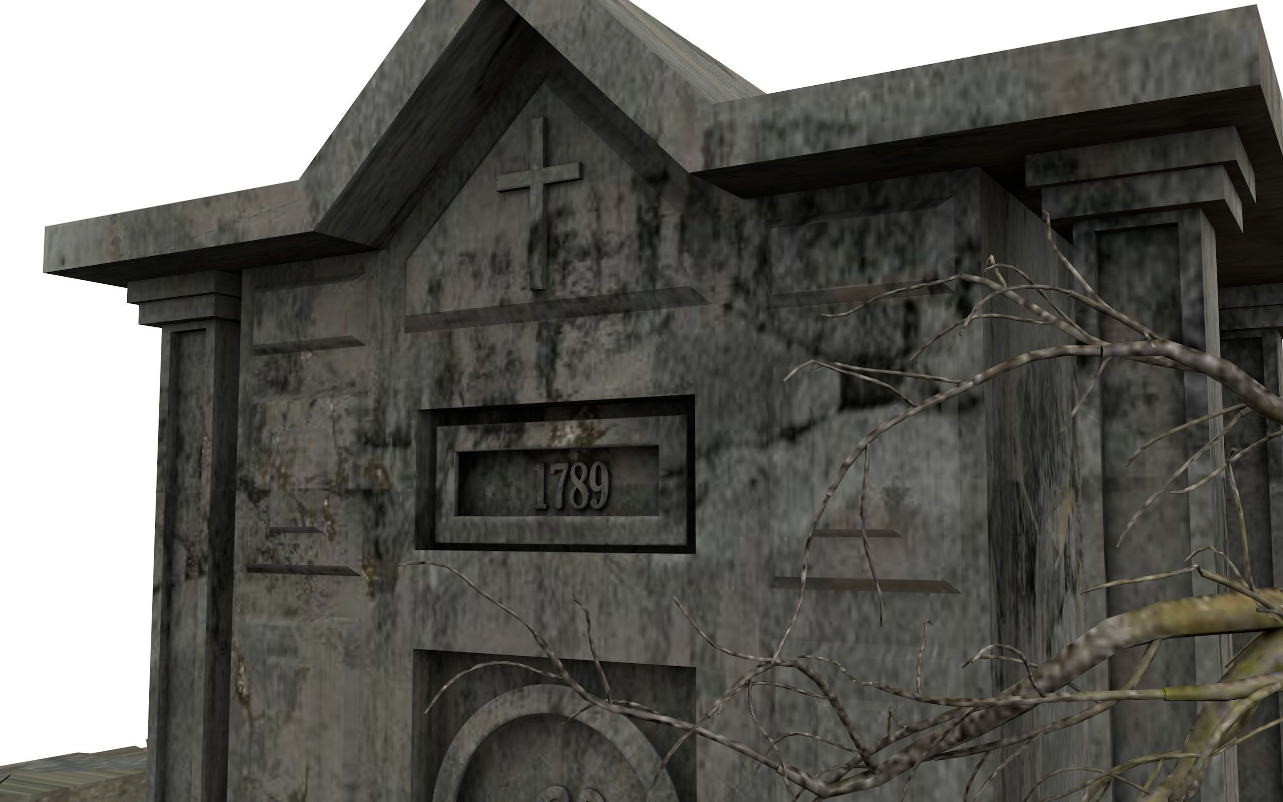 Cemetery Pack 3D model_11