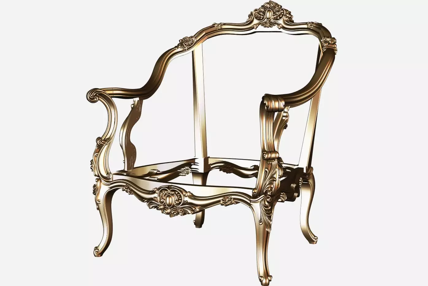 Armachair model for cnc 01 3D model_0