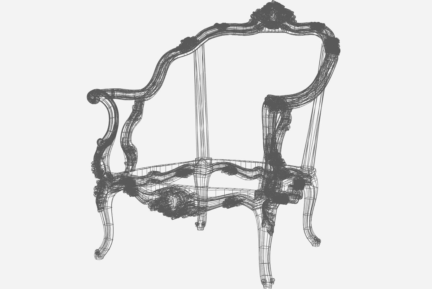 Armachair model for cnc 01 3D model_9
