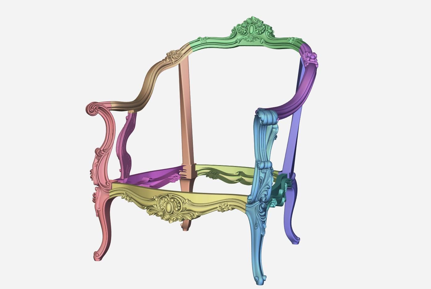 Armachair model for cnc 01 3D model_7