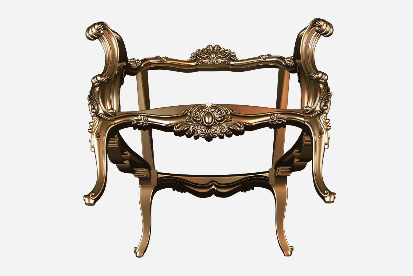 Armachair model for cnc 01 3D model_2