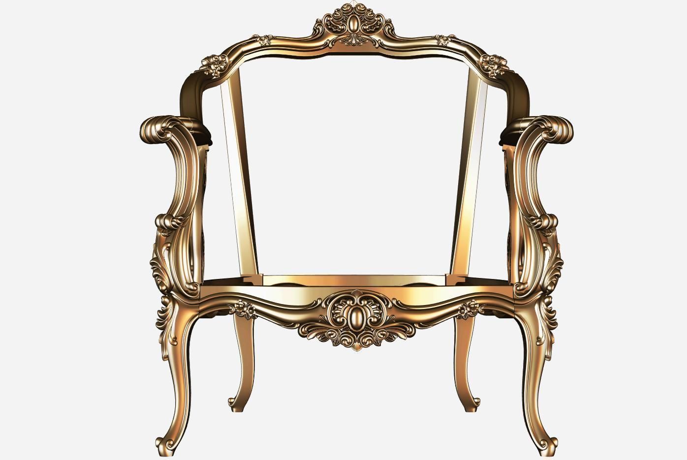 Armachair model for cnc 01 3D model_1