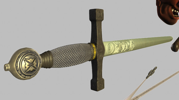 Medieval Weapon Set A Low-poly 3D model_1