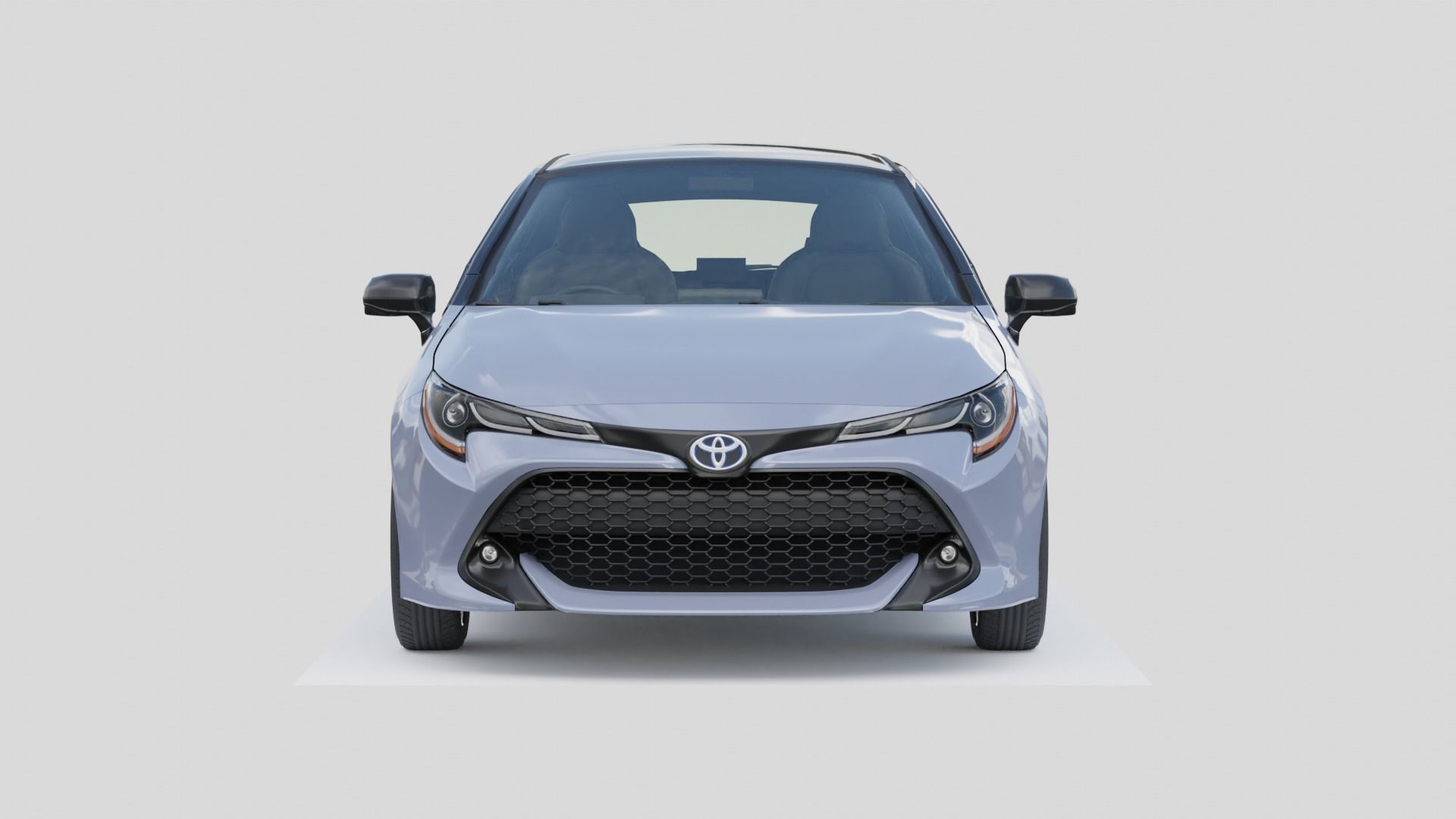 Toyota Corolla 2018 Low-poly 3D model_4