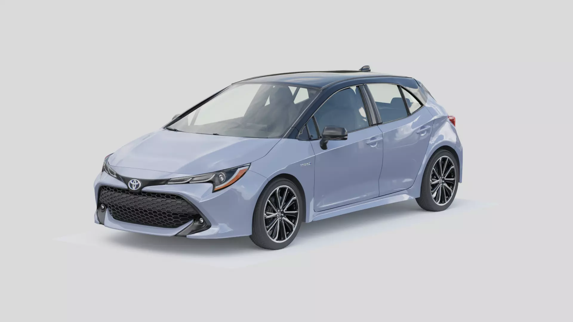 Toyota Corolla 2018 Low-poly 3D model_0