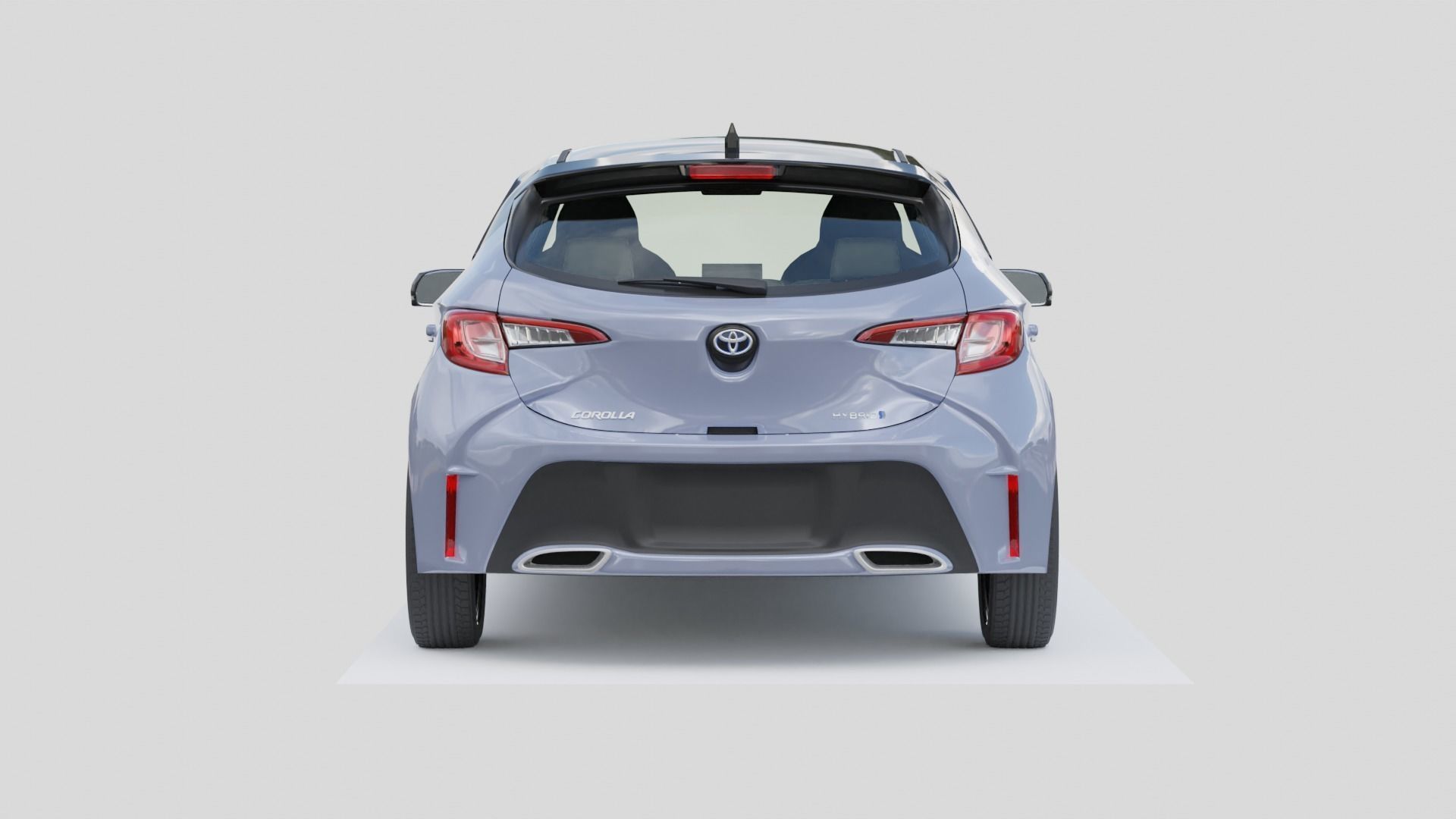 Toyota Corolla 2018 Low-poly 3D model_5