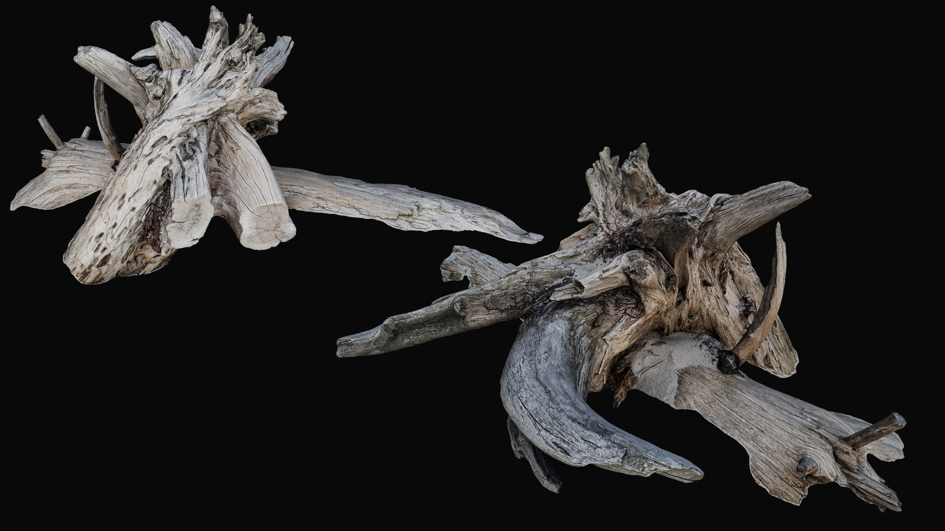Driftwood Props for Unreal Nanite 3D model_11